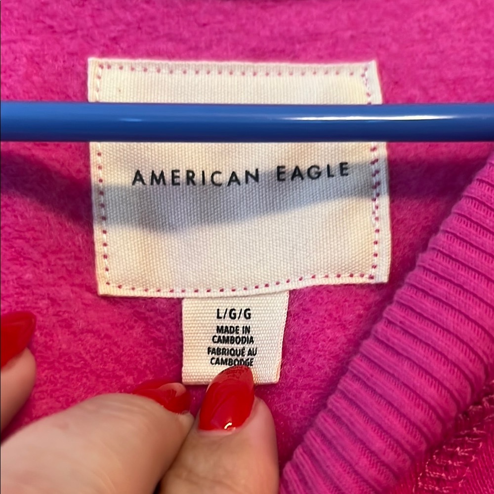 American Eagle Outfitters Pink Sweatshirt for Women - Picture 2 of 6
